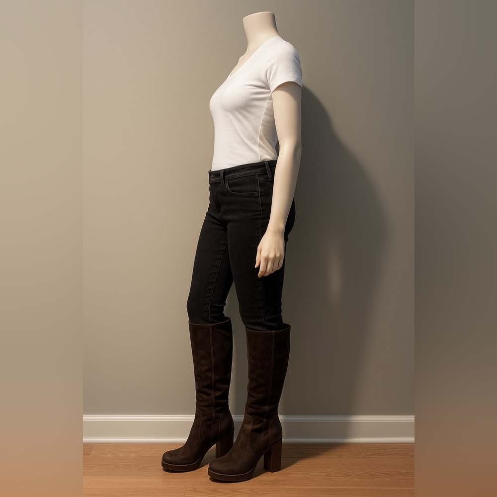 Vero Cuouo brown suede boots